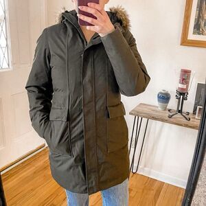 The North Face Parka Jacket Coat Dark Green S